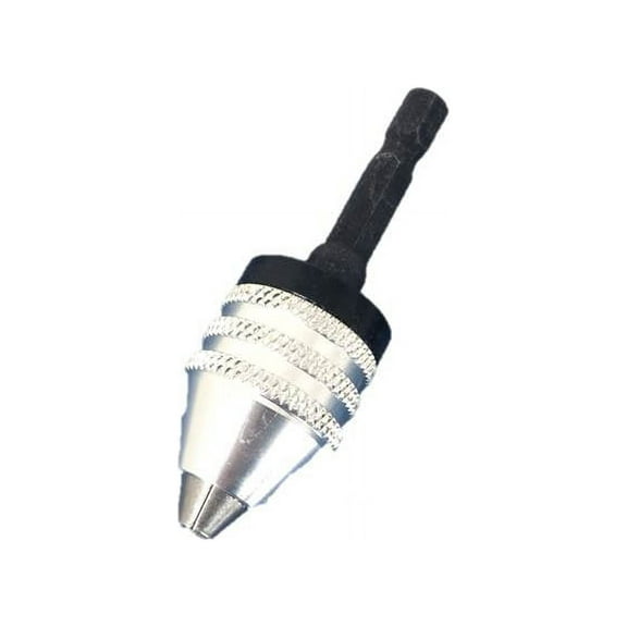 TEMO Keyless Chuck Adapter 1/4 Inch (6 mm) Hex Shank To Conventional or Microsize Drill Bit