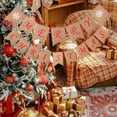 thumbnail image 6 of JWshufel 2 Pack Christmas Decorations Christmas Garland Christmas Long Lasting Linen Merry Christmas Letters for Holiday Parties Home Indoor Outdoor Wall Hanging Festive Decor 196.8in Pink, 6 of 6