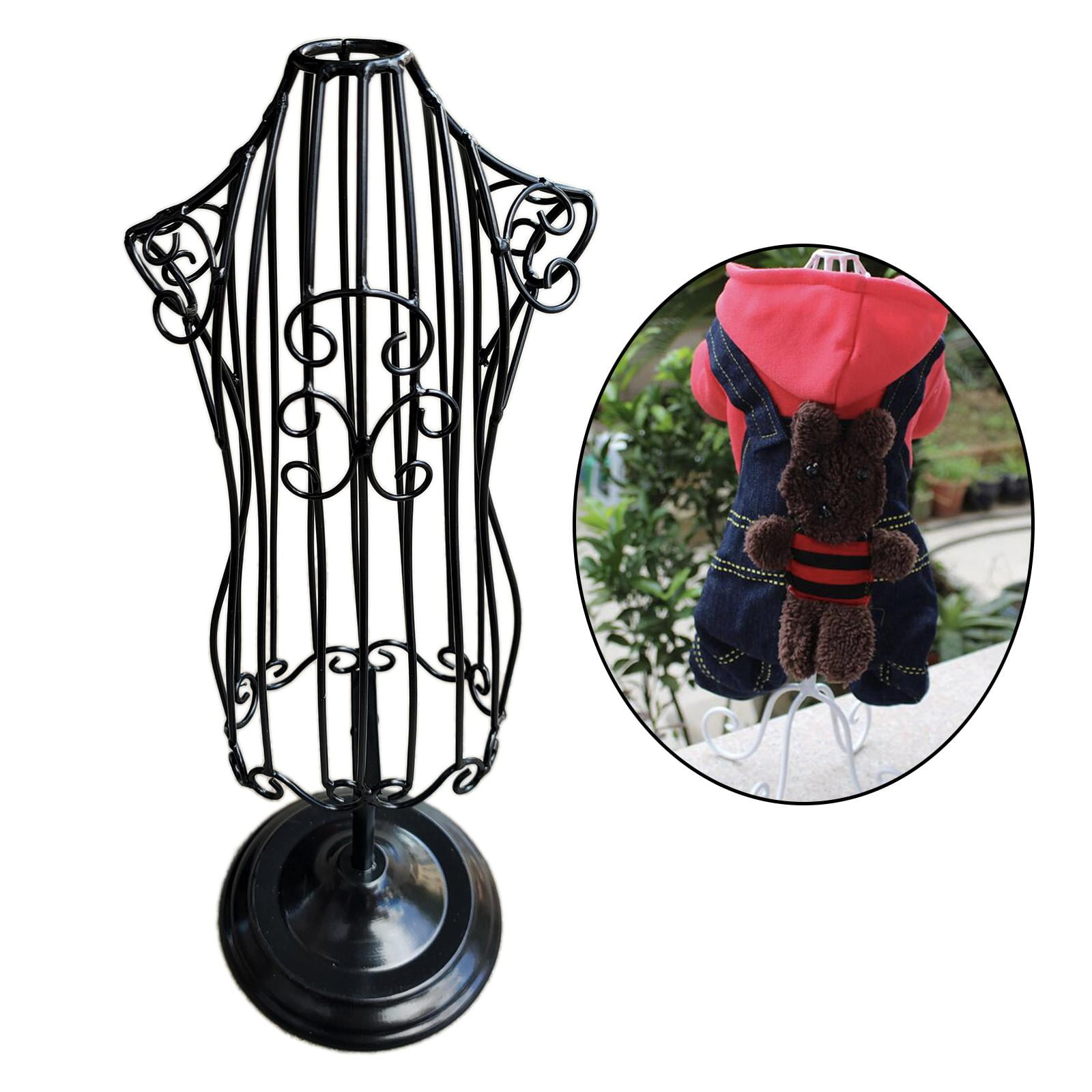 Metal Dog Clothes Display Stand Mannequins Pet Display Model Hangers Small