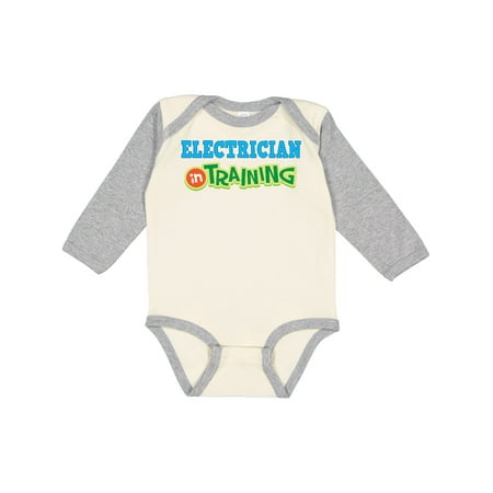 

Inktastic Electrician in Training Gift Baby Boy or Baby Girl Long Sleeve Bodysuit