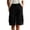 *Black, variant on VBVC Women's Adjustable Elastic Waist Cargo Shorts , Summer Hiking Athletic Shorts For Women , Ladies' Knee Length Bermuda Shorts with Multi Pockets,Army Green,S-3XL