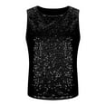 thumbnail image 2 of yillto Womens Sequin Tank Top Sleeveless Crew Neck Sparkly Party Prom Blouse Summer Fashion Tops, 2 of 7
