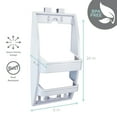 thumbnail image 5 of Bath Bliss 2 Shelf Multi Hanging Option Plastic Shower Caddy, White, 5 of 8