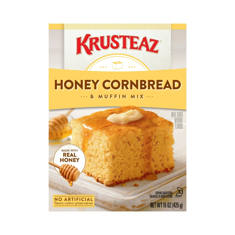 Krusteaz Honey Cornbread & Muffin Mix, 15 oz Box
