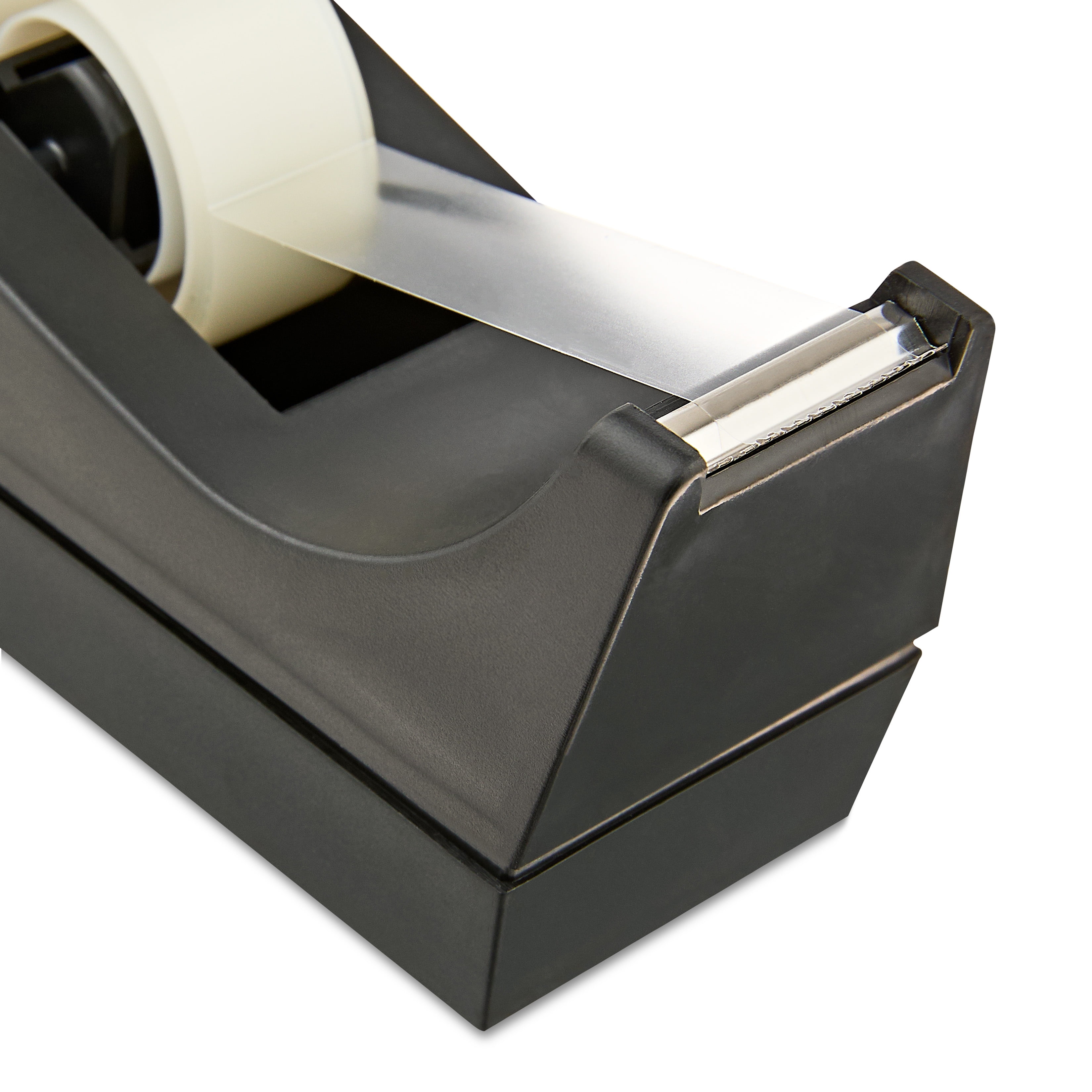 Pen+Gear Desktop Manual Tape Dispenser, 1 in Core, Black