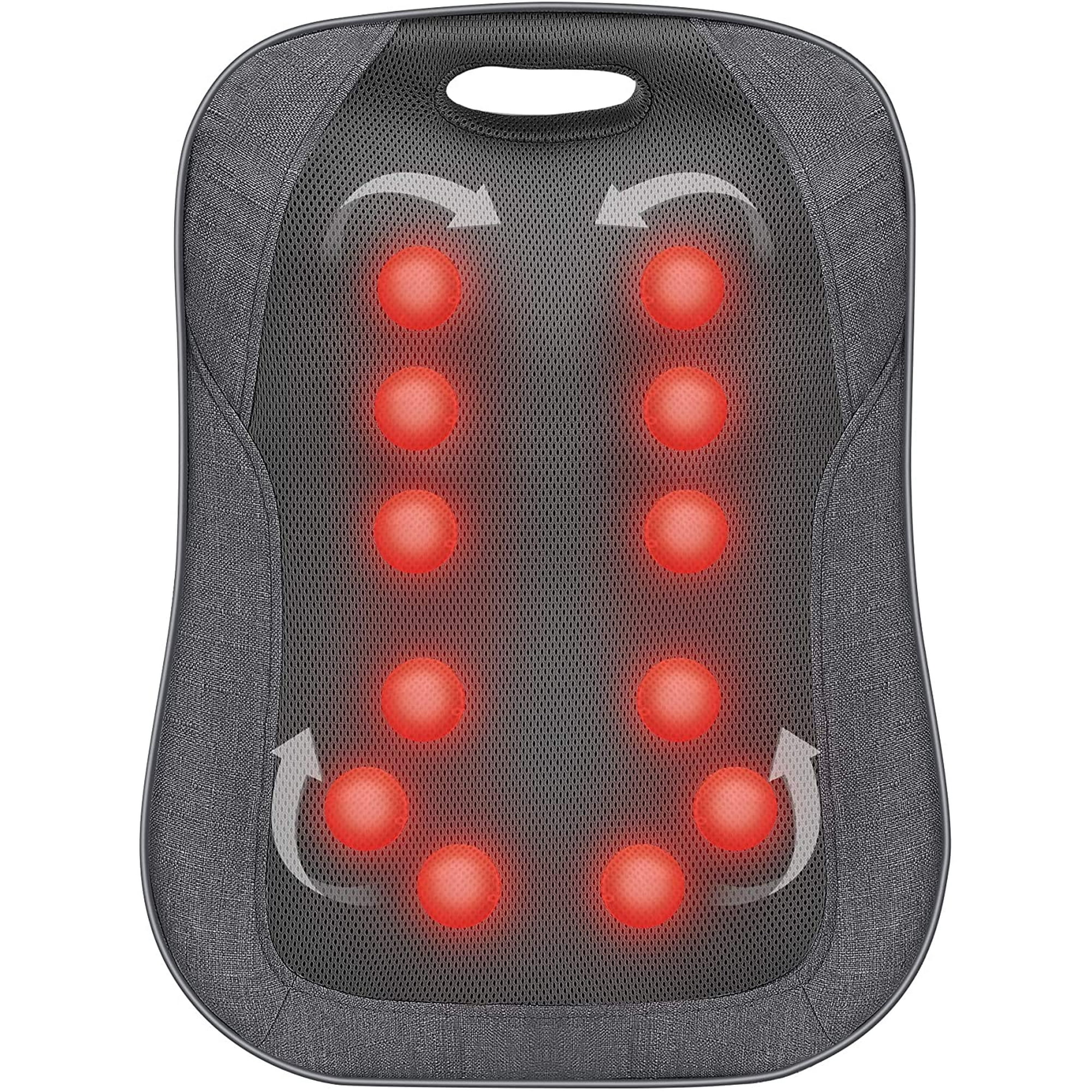 Portable back massager with heat discount