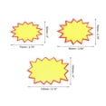 thumbnail image 2 of Blank Star Burst Sale Signs Price Tags Paper Pricing Labels Yellow for Retail, Pack of 90, 2 of 4