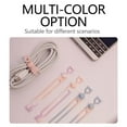 thumbnail image 4 of Silicone Cable Organizer , Data Cable Organizer,2024 Upgraded Silicone Headphone Organizer,Silicone Cable TiesReusable Cable Management OrganizerMulti-functional Elastic Cord Organizer, 4 of 6