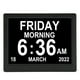 thumbnail image 5 of Reloj con calendario de día digital, Calendario de día digital de 8,7 pulgadas Reloj con calendario digital Reloj digital impulsado por el rendimiento, 5 of 8