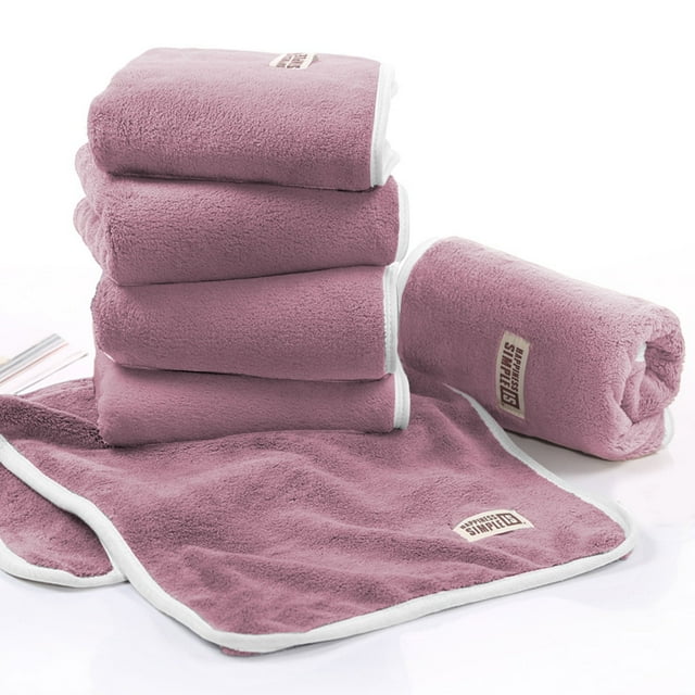 ZENGHUIJ Concise Purified Towel High Density And Thick Fleece Towel Soft And Absorbent Washcloth 14x29in