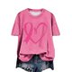 thumbnail image 4 of Puntoco Blusas casuales de moda para mujer, camisetas estampadas con cuello redondo, blusas de manga corta, 4 of 4