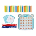 thumbnail image 2 of Juguete para enhebrar cordones con tarjetas, habilidades motoras finas, juego de cordones para todas las edades Elefante, 2 of 9