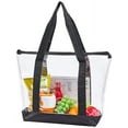 thumbnail image 7 of Large Clear Tote Bag, Fashion PVC Shoulder Handbag for Women, Clear Stadium Bag for Security Travel,Shopping,Sports and Work, 7 of 7