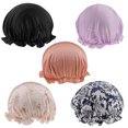 thumbnail image 4 of Sombrero de Seda Elástica Noche Sombrero Tapa de Cabeza Quemadura Beanie Del Cabello rgo Macarena Gorra para dormir, 4 of 8