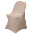 thumbnail image 6 of Efavormart Stretchy Spandex Fitted Folding Chair Cover Dinning Event Slipcover For Wedding Party Banquet Catering - Nude, 6 of 10