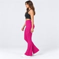 thumbnail image 5 of Carlikeit Women's Flare Leggings High Waisted Yoga Workout Pants with Cargo Pockets No Front Seam High Stretch Quick Dry Bootcut Leggings, 5 of 7