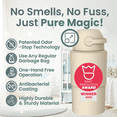 thumbnail image 2 of Pure Magic  Diaper Pail, Heka Large, Patented Odor-Stop System, Collaspible, Use Any Garbage Bag, Beige, 2 of 8