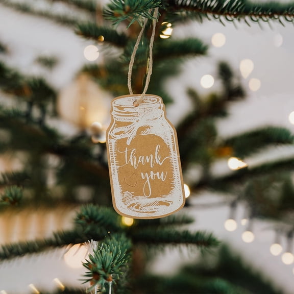 NICEXMAS 100 Sets of Kraft Paper Tags Cardboard Tags Multi for Organizing Objects