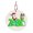 B, variant on AnuirheiH 2022 Christmas Wooden Hanging Ornaments Christmas Tree Pendant Lighted Pendant Faceless Santa Claus Pendant