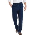 thumbnail image 1 of Jeans de cintura elástica para hombre, pantalones casuales de sarga #1 Retro Azul 40W x 32L #1 Retro Azul 40W x 32L Xishao ropa, 1 of 2