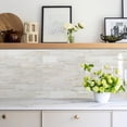 100-Piece Glossy PVC Wooden Marble Grain Peel and Stick Subway ...