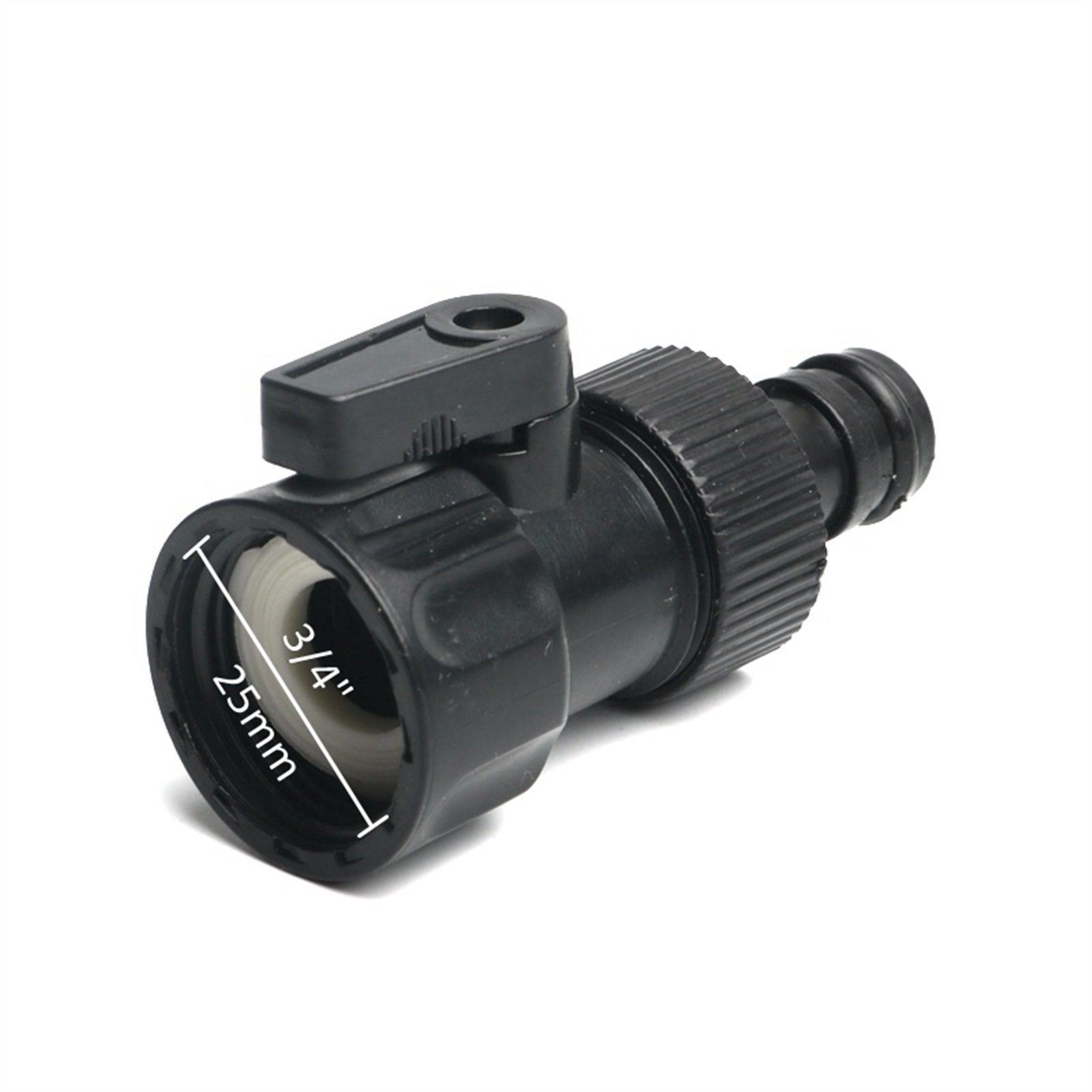 1pc Plastic Garden Quick Connector With Valve Watering Hose Extend Adapter Prolong Hose Fittings Switch