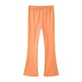 thumbnail image 5 of Yindaity Girls Flare Leggings Girls Lined Leggings Cotton Thick Thermal Tights Kids Soft Stretchy Pants Full Length(Orange,13-14 Years), 5 of 5