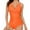 Orange, variant on Admvng Plus Size Swimsuit for Women One Piece Swimsuits Tummy Control Ruched Push Up Bathing Suit Slimming Swimwea S-2XL