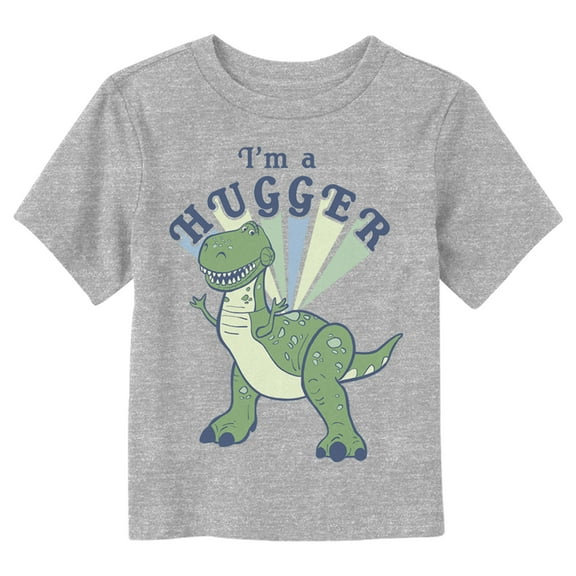 Toddler's Toy Story 4 I'm a Hugger Rex  Graphic Tee Athletic Heather 3T