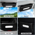 thumbnail image 7 of OTOSTAR Car Sun Visor Mask Holder Case Tissue Box Holder, Black PU Leather Auto Napkin Box Holder Backseat Paper Towel Box with 1 Tissue Refill, 7 of 7
