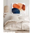 thumbnail image 2 of Navy Blue Burnt Orange Wall Art for Living Room,Canvas Picture Wall Decor for Bathroom Bedroom,Modern Retro Geometric Painting Artwork for Office Kitchen Hallway Dining Room Home Decorations 16"x20", 2 of 7