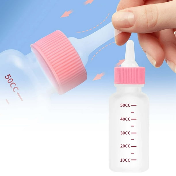 Biberón para Mascotas de 50ml para Cachorros y Perfecto para Gatos y Perros Recién Nacidos Diseñado para y Fácil Alimentación