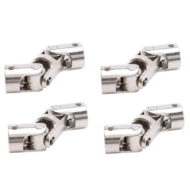4X Rc Doble Junta Universal Articulación Cardána Coplamientos Cardán con Tornillo, 8X8mm
