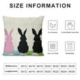 thumbnail image 5 of Nawypu Easter Bunny Peeps Throw Pillow Covers Arrow Rabbit Pillow Covers Multicolor Bunny Spring Holiday Party Cushion Case Decoration Spring Easter Farmhouse Decor, 5 of 5