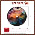 thumbnail image 2 of Xecao Bioluminescent Underwater Flower Pattern Christmas Tree Skirt Round Xmas Tree Mat Base Cover for Holiday Home Decorations-48", 2 of 6
