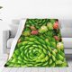 thumbnail image 1 of Fotbe Cactus And Succulents Manta de Franela Acolchonada con Estampado, Súper Suave y Esponjosa, Extra Grande para Sofá, Cama, Uso Todo el Año-60"x50", 1 of 7