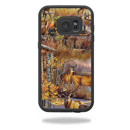 MightySkins Skin Compatible With LifeProof Samsung Galaxy S7 Fre Case Case – Deer Pattern | Protective, Durable, and Unique Vinyl wrap cover | Easy To Apply, Remove | Made in the (Best Way To Remove A Deep Splinter)