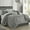 Grey, variant on Lanco Blush Paisley Comforter Set Queen Size, 14 Piece, Jacquard Bedding Sets & Collections,1 Flat Sheet,1 Fitted Sheet, Pillow Shams Bedskirt