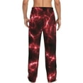thumbnail image 3 of Balery Men'S Red Line Pants,Sleepwear Pants,Pajama Pants,Pj Bottoms Drawstring And Pockets-Large, 3 of 9