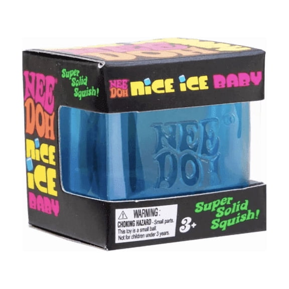 Needoh Mini Sensory, Stress Relieving Nice Cube (One Random Color)