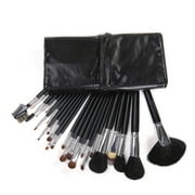 24 Piece Cosmetic Brush Set -Makeup Brush Set with Premium Synthetic Hair with Pro Wooden Handle