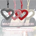 thumbnail image 5 of OLIVE- Car Heart Hanging Accessories With Rhinestone, Cute Rear View Mirror Accessories, 5 of 6