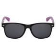 thumbnail image 5 of Retro Sunglasses - Two-tone Black Purple Frame / Smoke Lens, 5 of 7