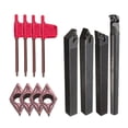 thumbnail image 3 of Soportes de torneado de torno kusrkot Portaherramientas de torneado 4 piezas + 4 piezas de inserciones DCMT0702 + llaves T8 4 piezas, 3 of 8