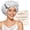 White, variant on Yanibest Shower Cap for Women Reusable Waterproof, Adjustable Non-Slip Shower Hair Cap, Washable Bath Hat for Long Hair