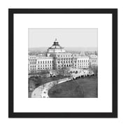 Jackson Library Congress Jefferson Building Washington Photo 8X8 Inch Square Wooden Framed Wall Art Print Picture with Mount