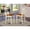 Cream, variant on East West Furniture Kenley 11" Wood Counter Stools in Cream/Cherry (Set of 2)