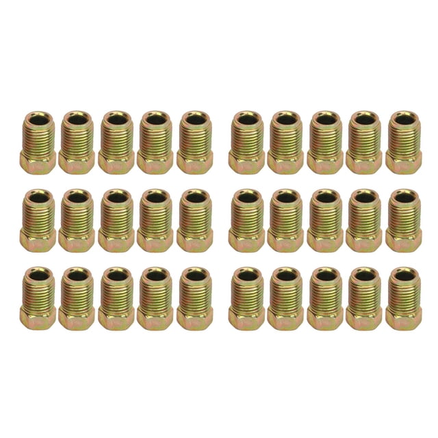 Brake Line Union,30pcs Brake Line Fittings Brake Line Fitting Kit Brake Fuel Line Fittings Luxury Finish