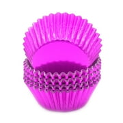 Mombake Standard Foil Hotpink Cupcake Liners Muffin Baking Cups for Party and More, 100-Count