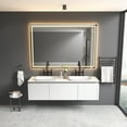 thumbnail image 2 of 84 x 48 Inch LED Bathroom Mirror with Front and Backlight, Wall Mounted Vanity, 2 of 8